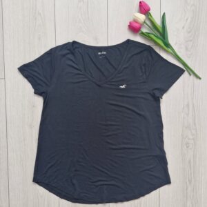 T-shirt Czarny Hollister