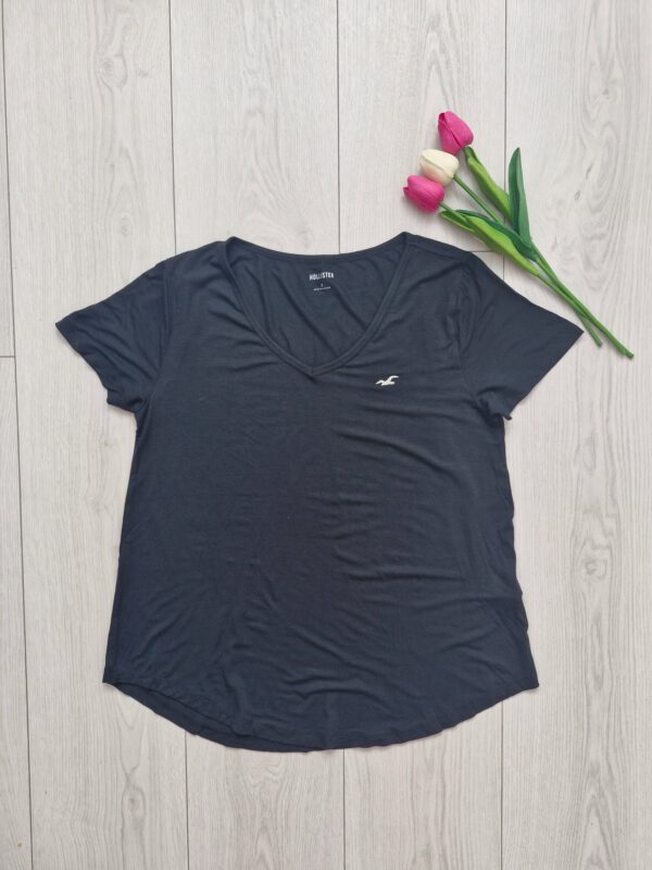 T-shirt Czarny Hollister